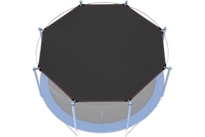 SYNORATORY Trampoline Sun Protection Cover Diameter 305 cm for 8 Poles, Trampoline, UV-Resistant Waterproof Sun Protection Cover