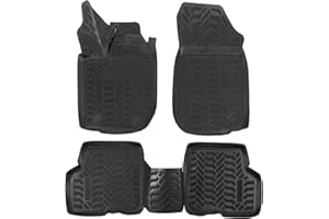 J&J AUTOMOTIVE | Tapis De Sol en Caoutchouc 3D Exclusive Compatible avec Sandero Stepway 2 2012-2020, Bord Haut, Inodore, Noir, Antidérapant