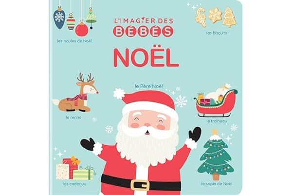 L'imagier des bébés Noël - Premiers imagiers - tout en carton dès 6 mois