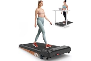 ‎THERUN THERUN Schreibtisch Walking Pad mit Manuelle Neigung, 2 in 1 Kleines Laufband mit Leise 2,5 PS-Motor,Fernbedienung und LED-Panel für Zuhause und Büro