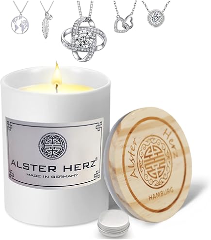 The Concept Factory Duftkerze Mit Schmuck - Erdbeere Duft & Überraschungsarmband