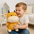 Storio Toy Cute Cow Plushie Soft Toys for Kids | Plush Soft Toys for Baby Boys and Girls | Animal Soft Toy for Kids -27 cm
