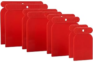 8 stycken japanska spatlar, plastspatelset, lätt att rengöra, 4 specifikationer, för väggrepor och billackering