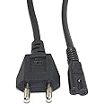 DARAHS AC Power Cord Compatible for Sony PS5, PS4 Slim, PS3, Xbox Series S/X, Xbox One S/X Game Console (1.8 Meter, Black, USB Type C)