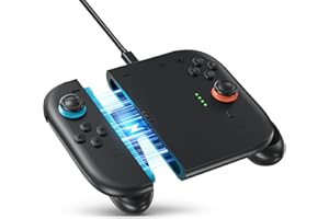 LONGYI Impugnatura di Ricarica per Switch 2 con Forte Attrazione Magnetica, Design Ergonomico, Impugnatura Confortevole Resistente all'usura, Compatibile con il Controller JoyCon