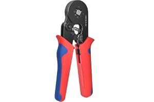 Flintronic Ferrule Krympverktyg, Ferrule Sprängklämma | Självjusterbar spärrhake kängspets hylsor krimptång handkniptång, trå