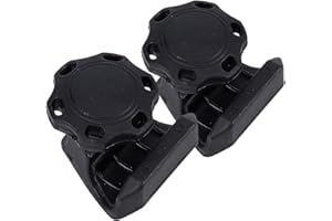 NICENEEDED 2 Pcs Plastic Black Football Helmet Clips, Universal Football Visor Clips Helmet Screws Fasteners, Easily Use Football Helmet Accessories