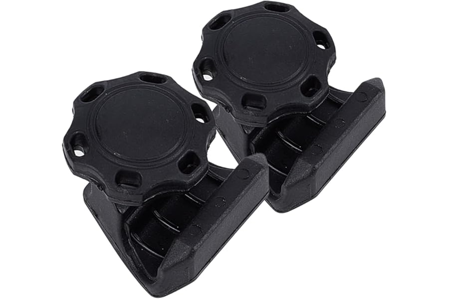 NICENEEDED 2 Pcs Plastic Black Football Helmet Clips, Universal Football Visor Clips Helmet Screws Fasteners, Easily Use Football Helmet Accessories