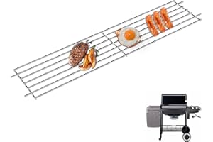 WEBROIL 7513 88719 Grill-Warmhalterost für Weber Genesis 1000-5500, Genesis Silver B/C, Gold B/C Grillteile, 80633 Edelstahlgestell für Weber 900, Spirit 700, Platinum I & ll Grill, 63,2 x 11,9 cm