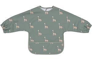 Jollein 029-869-67091 wasserdichtes Lätzchen mit Ärmeln - Miffy & Snuffy olive