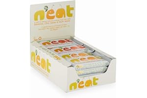 N'eat Natural Energy Bananas, Chia Seeds & Multi Seeds Fruit Bars 16x45g, Source of Protein & Fibre, Natural Ingredients, No Added Sugar or Preservatives, No Wheat, Dairy or Palm Oil, Vegan