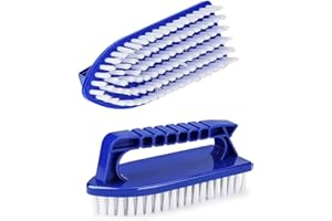 SEMAZZ Poolbürste,2 PCS Schwimmbadbürsten Pool Schwamm Bürsten Reinigungsbürste mit Griff Feine Borsten Wasserlinie Scheuerbürste Pool für Spas Schwimmbad Fischbecken