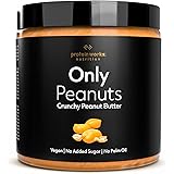 Burro di arachidi Croccante | Peanut Butter naturale al 100% | Vegano | Senza zuccheri aggiunti, conservanti o olio di palma 