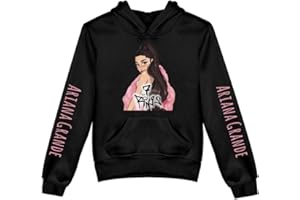 nuannuan 3D Imprimer Ariana Grande Sweat Filles Sportswear Doux Hauts Pull À Capuche Doux Chanteur Filles Casual Lâche Fit pour 3-16 Ans