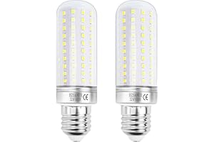 HZSANUE LED Maíz Bombilla 32W, 6000K Blanco Frío, E27 Tornillo Edison, 3600lm, 240W Incandescente Equivalentes, 2 Pack