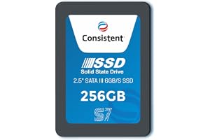 Consistent SSD 256GB 2.5 Inch SATA Internal SSD - Read: 550MB/s & Write: 500MB/s - Solid-State Drive 5 Year Warranty (256, GB)