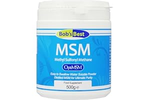 BOB'S BEST MSM Powder Ultra Pure OptiMSM Sulphur Supplement for Joints, Skin, Hair & Nails - 500 Grams