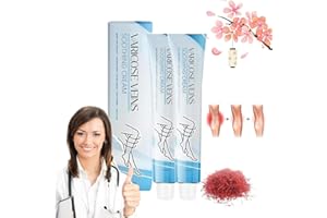 GIENSLRU Raura Varicose Veins Treatment Cream, Vein Cream, Raura Varicose Veins Cream, Thread Vein Removal for Face, Varicose Veins Treatment for Legs, Soothes Tired Legs, Spider Vein Cream (2Pcs)