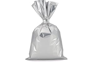 Italpak Sobres de Regalo Metalizados Soft, 50 piezas, Plata, 35x50cm