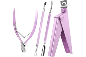 MelodySusie Coupe-Ongles Professionnel en Acier Inoxydable, Coupe Capsule pour les Ongles Acryliques et Faux Ongle, Outil de Manucure pour Salon et Maison. (Or rose)