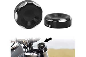 ONETK WOWTK Upper Fork Stem Covers for Harley Softail Standard, Street Bob and Low Rider 2018-2021,Dyna Fat Bob Low Rider 2011-2021,Sportster XL1200 XL883 2014-2021,Black
