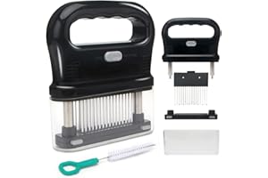 YoHold Attendrisseur de Viande, Outil de Cuisine attendrisseur d'aiguille à Viande à 48 Lames en Acier Inoxydable pour Steak, Poitrine de Poulet, côtelettes de Porc, Poitrine de bœuf