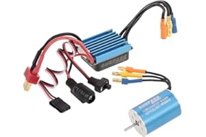 Goolsky SURPASS HOBBY 2435 4500KV Moteur sans balais sans capteur et ESC brushless 25A pour voiture RC 1/18 1/16