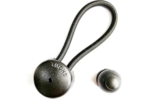 UP100 10 Sets Bungee Shock Cord Clip with Knobs Pull Tie Down Tarp Canvas Knobs for Marine Boat Truck Car RV Covers