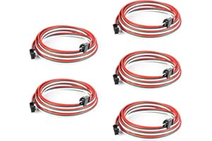 BTF-LIGHTING 3 Pin 20AWG JST SM LED Connettore 5pcs/confezione Connettore maschio femmina con 1m di cavo per WS2812B WS2811 WS2814 SK6812 FCOB WS2811 IC Striscia LED senza saldatura Filo controller