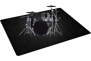 ZXHH Tapis Batterie Tapis De Tambour Tapis Batterie Acoustique Insonorisant Tapis De Batterie Tapis pour Batterie Electronique Grosse Caisse Instruments de Musique Tapis de Sol (80CM - 200CM)