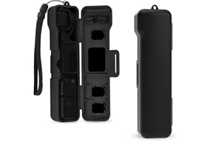 XBERSTAR pocket 3 Couverture de protection portable pour DJI Osmo pocket 3, Housse de rangement avec fente pour filtre, Noir
