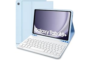 COEZFE Funda Teclado para Samsung Galaxy Tab A9+ 11 Pulgadas，Español Ñ Teclado Magnético para Samsung Galaxy Tab A9 Plus, Funda Protectora para (SM-X210/X216/X218), Azul