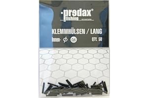 ‎PREDAX Predax Klemmhülsen - 50 Quetschhülsen für Stahlvorfächer