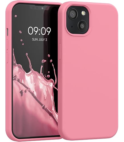 Kwmobile Cover In Silicone TPU Per IPhone 13 Mini - Custodia Gommata Antiscivolo E Antiurto, Colore Verde Muschio - 3