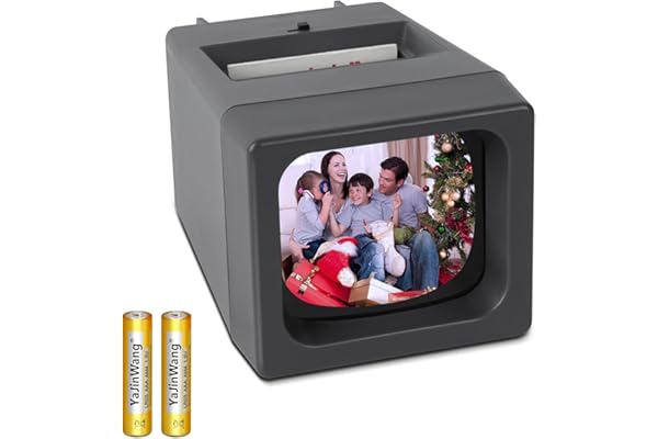 DGODRT Visionneuse de Diapositives LED pour Diapositives Anciennes, négatifs 35mm et projecteurs de diapositiv