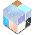 HDCRYSTALGIFTS 20mm RGB Dispersion Prism Optical Glass X-Cube Prism for Teaching Light Spectrum Physics- Gift of Light