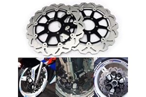 T | TARAZON TARAZON Set de 2 Disco Discos de Freno Delantero moto para S.u.z.u.k.i GSX-R GSXR 1300 Hayabusa GSX1300R 1999-2007/ GSX-R GSXR 600 750 1000/ TL1000 R S GSX1400