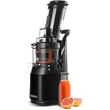 Spremiagrumi Potente per Frutta e Verdura Intera Slow Juicer, Succo Fresco Sano, Sorbetto, Gelato, Bocca Larga 75mm Scivolo, 