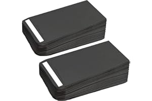 REEKNOKOL 100 Pcs Petites Enveloppes Noires Autocollantes En Papier Kraft Pour Salaires, Graines, Pièces De Monnaie, Perles Ou Timbres (10x6cm/3.9x2.4inch)