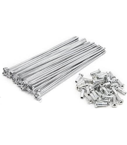Raggi Bici 12g VekAuto Raggi Per Bicicletta - 36 Pezzi 12G In Acciaio Zincato Con Nippli L 1189524