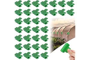 SDFAA 35 Piezas Abrazaderas de Invernadero, Cubierta de Fila de Película, Clips de Plantas, Clip de Película de Invernadero, Clip de Aro de Túnel de Malla de Plástico, para Invernaderos, Marco, Refugios