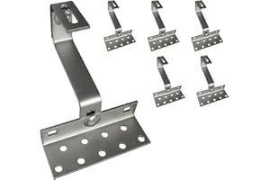 OUDUDIANZI 6x A2 Dachhaken Photovoltaik 3- fach Verstellbar Dachhaken für PV Solar Solarpanel Montage| Solarpanel Dachhalterung Befestigung Set| Photovoltaik Seitenmontage Zubehör