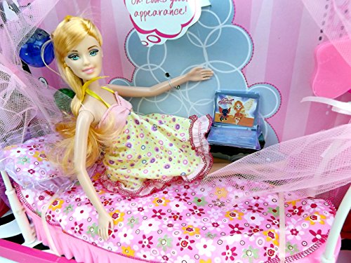 Brigamo 83072 – Princess Puppen Kleiderschrank inkl. Modepuppe und Kleider - 2