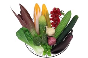 Meiwlong 12 PCS Künstliche Gefälscht Realistisch Gemüse Faux Lebensecht Kunststoff Fotografie Requisiten Früchte Modell Dekoration Haushalt Party Fest