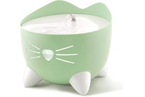 Catit PIXI Cat Drinking Fountain, Running Water Fountain, Green