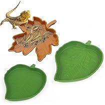 Blatt-Futternäpfe Für Reptilien - 3-teilig Set Für Schildkröten & Mehr