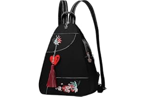 Eshow Women's Backpack Nylon Shoulder Bag Small Casual Backpacks for Women antitheft Multi-Function School Daily Girls