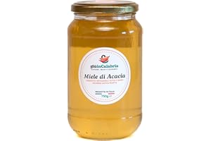 Miele di Acacia Artigianale - Puro e Delicato 100% Naturale - Concediti Coccole di Natura (750 GR) - Sapori Mediterranei