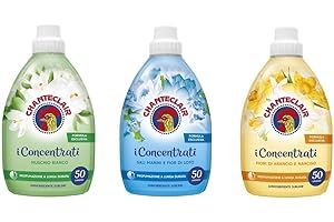 Paquete de prueba CHANTECLAIR Ammorbidente i Concentrati Suavizante (3 x 1000 ml) aroma duradero 50 lavados