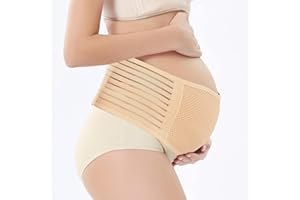 MATORD Fascia Gravidanza Sostegno Cintura Maternità di Sostegno Morbido Sostegno Premaman Fasce, Pancera Gravidanza Traspirante Regolabile per Alleviare il Dolore Alla Schiena (Colore Della Pelle, XL)